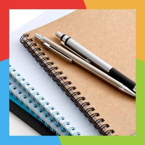 Branded notebooks, pens, and sticky notes are classic items that are always useful in the office, at home, or in a classroom.